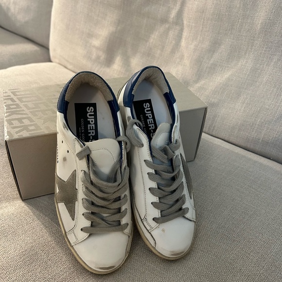 Brand new gold gooses!!! very lightly worn with original box and bag! - Picture 5 of 6